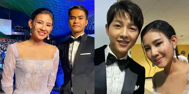 Potret Pesona Glowing Shenina Cinnamon di '26th Busan International Film Festival', Selfie dengan Song Joong Ki dan Han So Hee Bikin Heboh