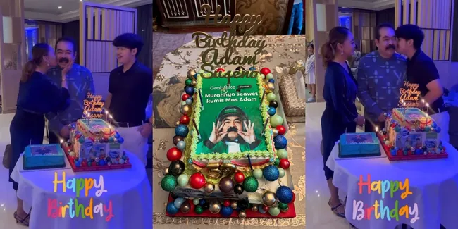 Potret Pesta Ulang Tahun ke-65 Adam Suseno Suami Inul Daratista, Kue Ultahnya Bikin Salfok