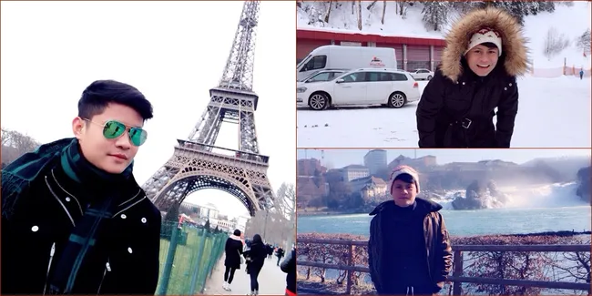 Potret Petualangan Esal Revano di Eropa, Penuh Salju