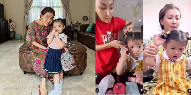 Potret Rempong Thania Putri Onsu Tiap Pagi, Ribet Soal Rambut Hingga Pakai Makeup dan Sampai Dipanggil Mami Nia - Lucu Gemesin Banget
