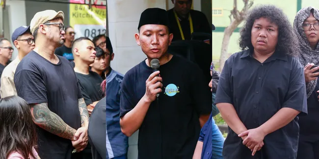 Potret Selebriti Hadiri Pemakaman Babe Cabita, Okie Rengga AGAK LAEN Ikut Tandu Jenazah 