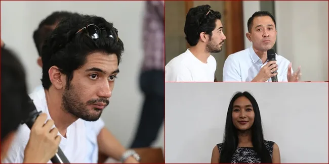 Potret Seru Reza Rahadian dan Happy Salma Saat Tumpengan Bareng