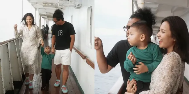 Potret Serunya Arie Kriting dan Indah Permatasari Naik Kapal Pelni,  Pengalaman Pertama Bagi Naka!