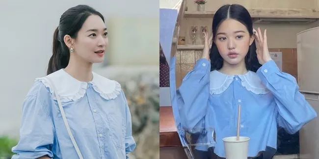 Potret Shin Min Ah dan Wonyoung IVE Pakai Outfit Sama Dari Miu Miu, Vibe Cantik Berbeda Lebih Kece Siapa?