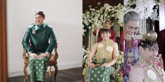 Potret Siraman Rob Clinton Calon Suami Chelsea Islan, Penuh Tawa - Momen Bersama Nenek Super Kocak