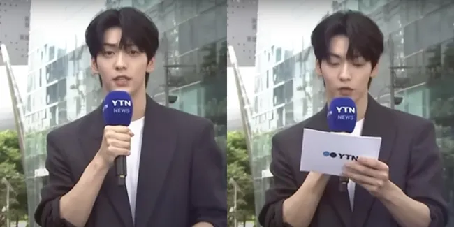 7 Potret Soobin TXT Jadi Reporter Peramal Cuaca TV saat Siaran Langsung