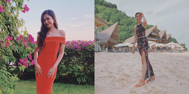 Potret Terbaru Mikha Tambayong Liburan ke Bali, Makin Cantik Pakai Dress Oranye - Tubuh Langsing Jadi Idaman Para Wanita