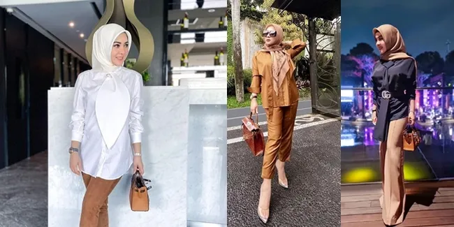 Potret Terbaru Syahrini dengan Hijabnya, Gaya Anggun Elegan dan Berkelas