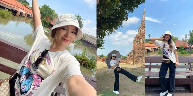 Potret Tiara Andini Liburan di Thailand, Tampil Cantik Casual Minimalis