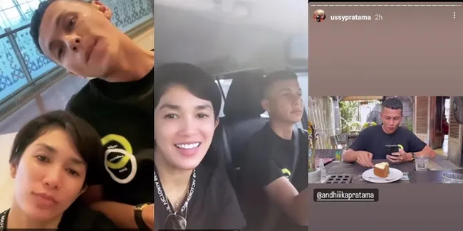 Potret Ussy Sulistiawaty Ngelive Bantah Tegas Gosip Andhika Pratama Jadi 'Sugar Daddy' Chandrika Chika, Malah Lagi Liburan Mesra di Bali Bak Honeymoon