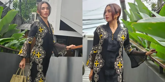 Potret Ussy Sulistiawaty Saat Halal Bi Halal Dipuji Cantik dan Sopan, Salim Sama Teman yang Lebih Tua