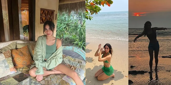 Potret Valerie Thomas Liburan di Pantai, Hot Berbikini - Pamer Kulit Tanned