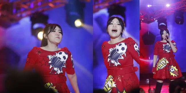 Potret Via Vallen Sebelum Masuk RS, Berusaha Tegar dan Ceria di Panggung Meski Galau Soal Kehamilannya