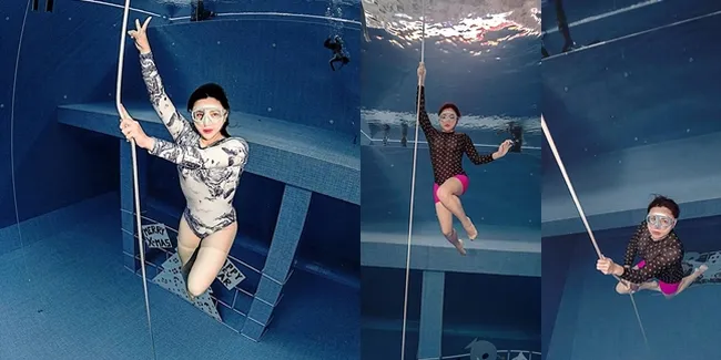 Potret Vicky Shu Latihan Freedive, Tubuh Langsing Banget Jadi Sorotan