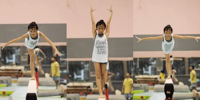 Potret Widuri Anak Widi & Dwi Sasono Berlatih Gymnastics, Keren!