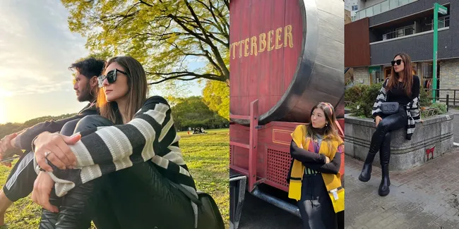 Potret Wulan Guritno Liburan di Jepang Pada Bulan Ramadan, Bareng Sabda Ahessa dan Anak-anak