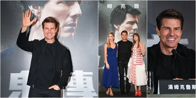 Preskon 'THE MUMMY' Taiwan, Tom Cruise Ganteng Mempesona