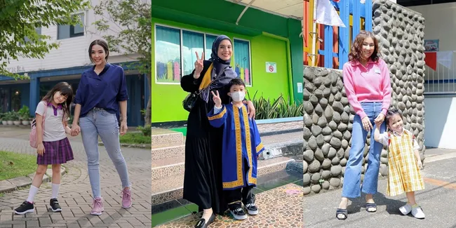 Punya Jadwal Super Padat, 8 Selebritis Top ini Curi Waktu Antar Jemput Anaknya ke Sekolah - Ada yang Dibilang Mirip Kakak Adik