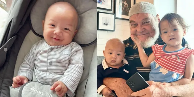 Rambutnya Dicukur Habis, 7 Potret Baby Balint Keponakan Mona Ratuliu yang Makin Ganteng Berwajah Bule