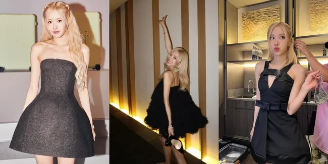 Ratunya Little Black Dress, 10 Potret Rose BLACKPINK Tampil Menawan Pakai Outfit Serba Hitam