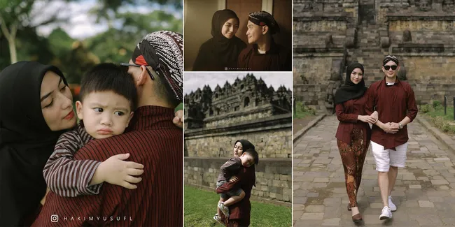 Rayakan Anniversary Pernikahan, Rezky Aditya dan Citra Kirana Jalani Pemotretan Romantis di Candi Borobudur