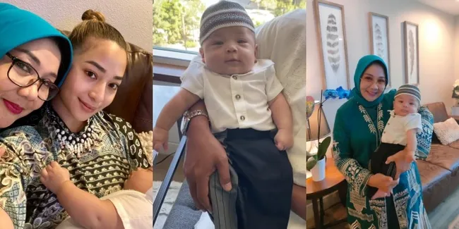 Rayakan Idul Adha di Amerika Serikat, 8 Potret Baby Izz Anak Nikita Willy Bikin Gemas Pakai Peci dan Sarung - Jadi Idola Para Oma