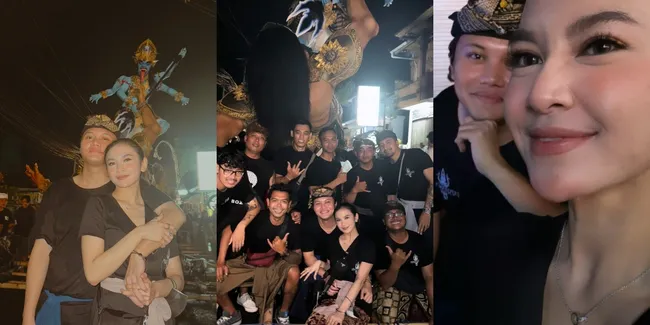 Rayakan Nyepi Bareng Mahalini, 10 Potret Rizky Febian Ikut Pengerupukan - Jajal Main Gamelan Bali Hingga Arak Ogoh-ogoh