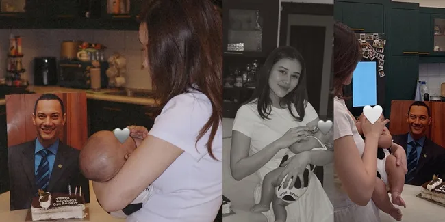 Rayakan Ultah Mendiang Adjie Massaid, Aaliyah Massaid Perkenalkan Baby Arash