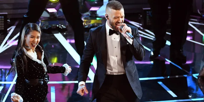 Reaksi Para Seleb Hollywood Saat Justin Timberlake Beraksi