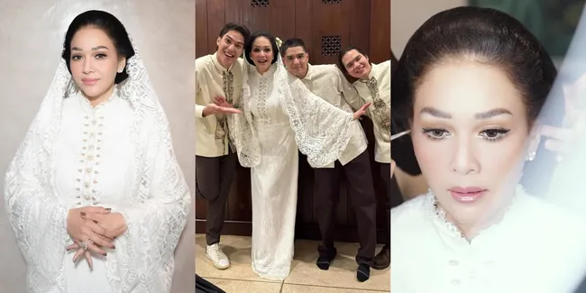 Recreate Look Lawas, 8 Potret Detail Penampilan Maia Estianty di Pengajian Jelang Pernikahan Al Ghazali dan Alyssa Daguise