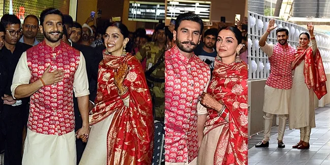 Resmi Menikah, Deepika Padukone - Ranveer Pamer Senyum di Bandara