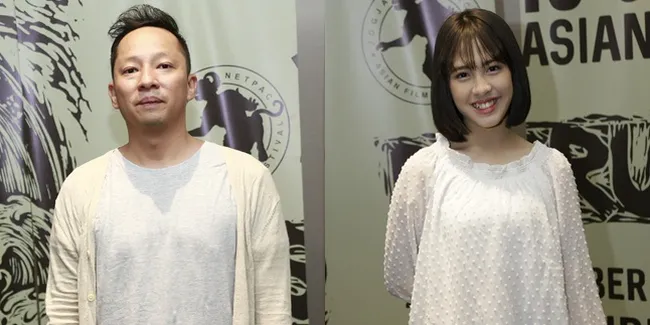 Ringgo Agus Rahman dan Zara JKT48 di Screening 'KELUARGA CEMARA'