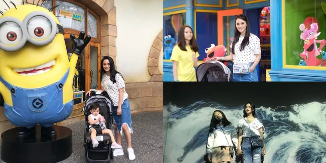 Ririn Ekawati Ajak Putrinya Main di Universal Studio Singapura!