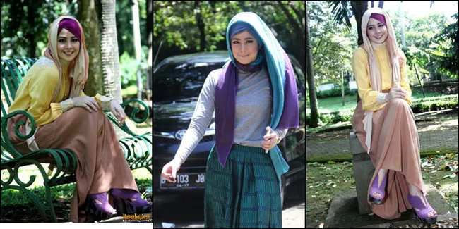 Risty Tagor Cantik Dengan Hijab