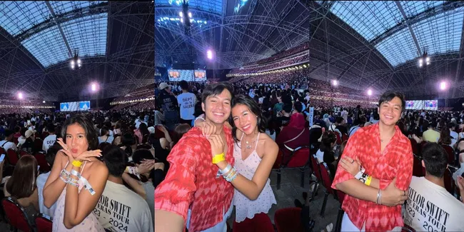 Romantis Banget! Potret Concert Date Angga Yunanda dan Shenina Cinnamon di The Eras Tour Singapura 