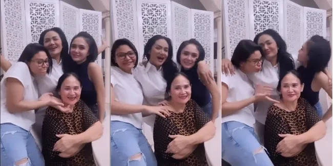 Sang Ibunda Ulang Tahun ke-72, Potret Yuni Shara, Krisdayanti dan Kartika Sary Rayakan dengan Joget Bersama - Adik Kakak Kompak Cium Barengan