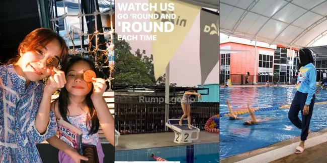Sangat Multitalenta, 8 Potret Gempi Rupanya Jago Renang - Netizen: Apa Sih yang Nggak Bisa?