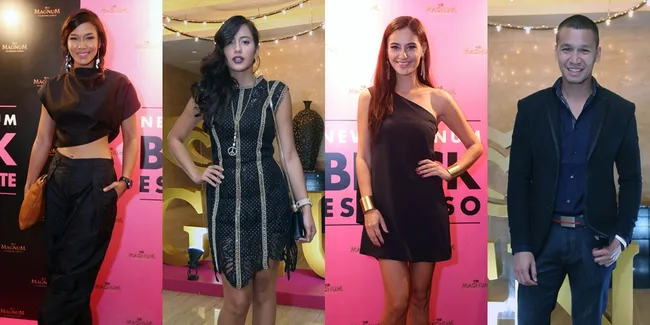 Sederet Busana Mewah Artis di Launching Magnum Black and Pink
