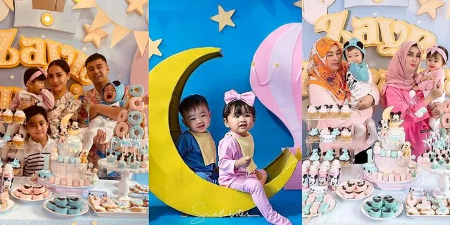 Sederet Potret Perayaan Ulang Tahun Anak Kembar Syahnaz Sadiqah