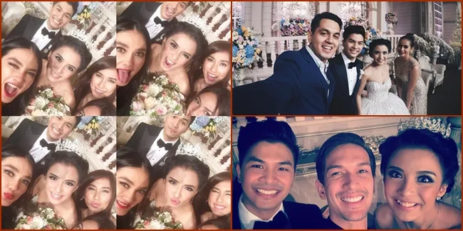 Sederet Selfie Gokil Selebriti di Resepsi Chelsea Olivia - Glenn