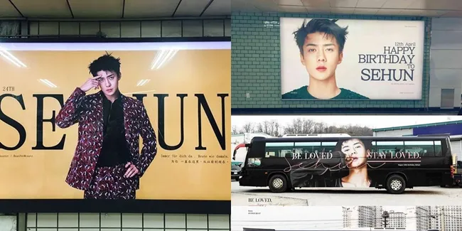 Sehun EXO Ultah, Fans Beri Tanah di Skotlandia Sampai Iklan Bus