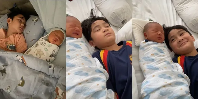 Sempat Cemburu dan Tidur di Box Adik Bayi, Ini Potret Gemas Saat Rafathar dan Rayyanza Bobo Bareng