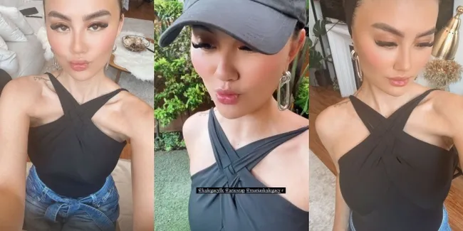 Sempat Dituding Oplas, Intip Potret Agnez Mo Tampil Beda Saat Dandan Feminin - Pakai Halter Neck Top Pamer Tato di Bahu