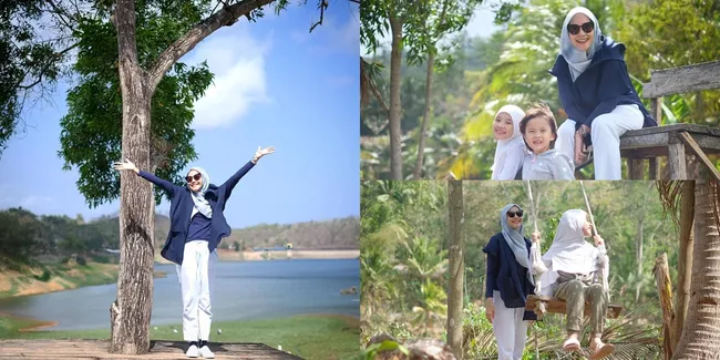 Seru! Keluarga Zaskia Mecca Habiskan Waktu Bersama di Waduk Sermo