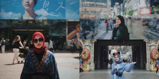 Seru! Liburan Vebby Palwinta ke Jepang Bareng Adik dan Sahabat