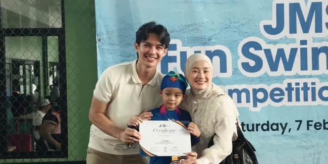 Shaka Anak Dinda Hauw-Rey Mbayang Perdana Lomba Renang, Raih Juara 2 dan 3