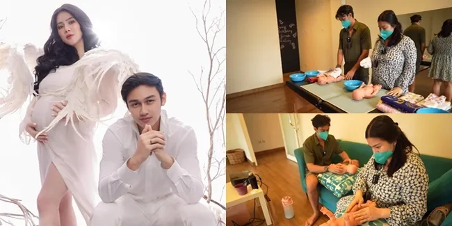 Siap Sambut Kelahiran Sang Buah Hati, 7 Potret Kompak Felicya Angelista dan Caesar Hito Belajar Asuh Bayi Berdua