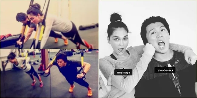 So Sweet! Luna Maya & Reino Barack Kompak Olahraga Bareng Berdua