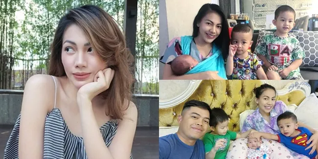 Strong Mom! ini 9 Potret Kezia Karamoy Momong 3 Orang Anaknya Sekaligus - Pinggang Singsetnya Jadi Sorotan