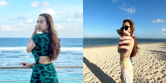 Sudah Makin Langsing, Ini 8 Potret Aura Kasih yang Kembali Tampil Pede Kenakan Bikini Hitam Bertali - Pamer Body Goals
